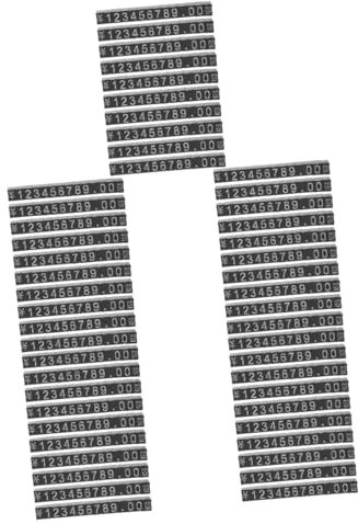 SOLUSTRE 50sätze Preisdisplay-würfel Verstellbare Preisschilder Für Schmuck Und Einzelhandelsgeschäfte Klare Preisansicht Einfach Zu Reinigen Handhaben Lösung Für Preiskennzeichnung