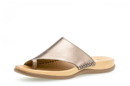 Gabor Damen Pantoletten, Frauen Slipper,Best Fitting,sommerclogs,Sandalen,Freizeitschuhe,Schlupfschuhe,schluepfschuhe,antiksilber,37 EU / 4 UK
