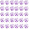 PATIKIL Perle Ottagono in Cristallo K9 con 2 Fori Pendenti, 40Pz 14mm Prismi per Lampadari Parti Ornamenti Pendenti per Arti e Mestieri Fai da Te, Viola Chiaro