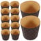 LABRIMP 25Pcs Greaseproof Cake Paper Liners Versatile Muffin Cupcake Baking Cups for Home Baking Weddings Showers Elegant Design for Cakes Bread and More