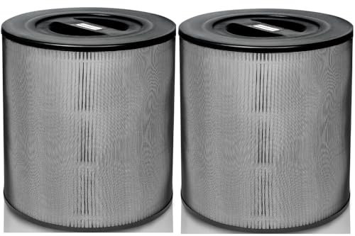 Flintar True HEPA Replacement Filter, Compatible with Kenmore PM1005 Air Purifier 850e Series, 3-Stage Pre-filter, H13 True HEPA and Activated Carbon Filter, Part Number KF170, 2- Pack