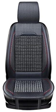 CAKYSE Auto sitzkissen Universal Autositzbezüge Atmungsaktive Auto Vordersitzkissenschutz Sitzbezüge Autozubehör Autositzbezüge Schutz(Black)