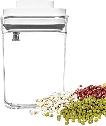 xowwyue Sealed Coffee Container | Food Storage Vacuum Container | Manual Sealer, Kitchen Supplies, Stackable Dispenser For Sugar Flour Cereal Candy