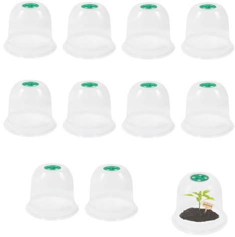 Cloche Pour Plantes De Jardin, 10 Pièces Cloche De Culture, Chapeaux De Plantes, Protection Pluie Et Gel, Ventilation Améliorée Pour Croissance Saine, Pour Plantes D’Extérieur Protection Contre Le Gel