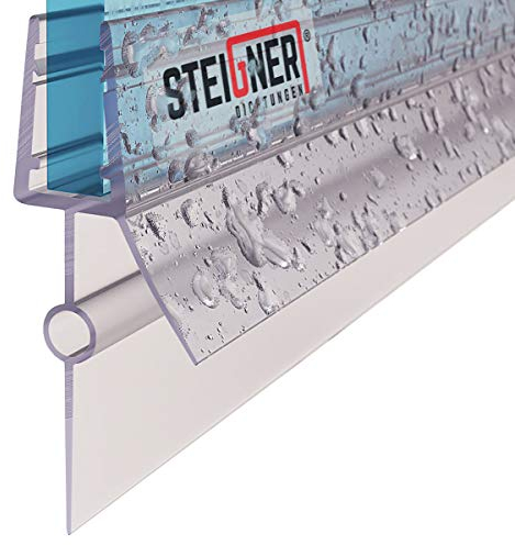 STEIGNER Duschdichtung, 100cm, Glasstärke 5/6 mm, Gerade PVC Ersatzdichtung für Dusche, UK22-06