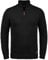 Blend BHRobin Herren Strickpullover Troyer Feinstrick Pullover mit Troyerkragen Rippbündchen Baumwollmischung Regular fit, Größe:XXL, Farbe:Black (70155)