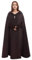 GRACEART Gothic Mittelalter Unisex Poncho Cape Fledermaus Shal Umhang Überwurf (Lang- Kaffee)
