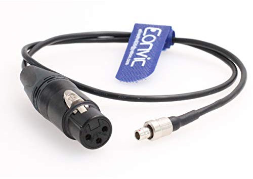 Eonvic Microphone Adapter Cable, Mini 3 Pin XLR Female to FVB 00B 3 Pin Cable for Sennheiser SK2000