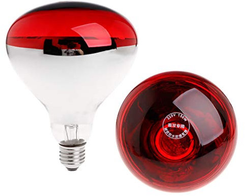Lampada per riscaldamento pulcini, suini cuccioli 150 watt raggi infrarossi