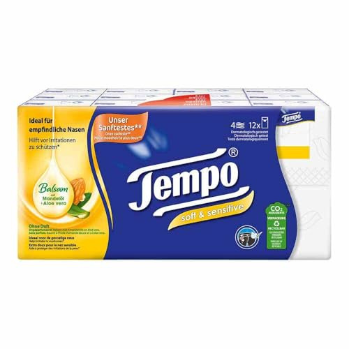TEMPO Taschentücher soft & sensitive 12X9 St