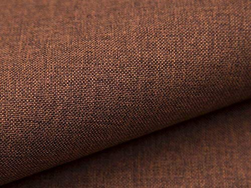 5 Meter Polsterstoff Webstoff Bezugstoff Lux 11 Orangeschwarz
