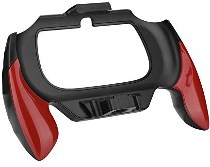 Soporte de Agarre Gamepad ABS con Agarre cómodo, Duradero, Antideslizante, a Prueba de Golpes y a Prueba de Sudor, etc, Adecuado para Sony PSV PS Vita 2000 (Rojo).(Rojo)