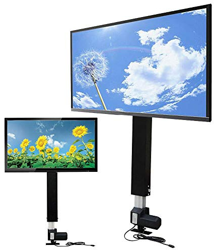 Support de plafond électrique pour TV - Avec télécommande - Hauteur réglable : 700 mm - Pour TV de 26 à 57