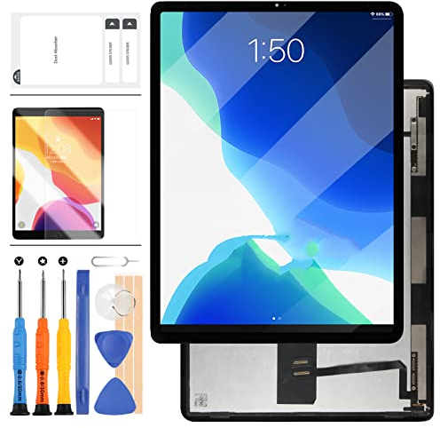LADYSON Schermo di Ricambio per iPad PRO 12.9 3rd Gen(2018) A2014 A1895 A1876 Display LCD Sensore Touch Digitizer Vetro Kit Lente Pannello Incluso Vetro Temperato con Strumenti (Nebbia Nero)