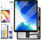 Ersatzbildschirm Compatible für iPad Pro 12.9 3. Generation (2018) A2014 A1895 A1876 LCD Display Sensor Touch Digitizer Glas Panel Lens Kit inklusive gehärtetem Glas (Nebel-Schwarz)