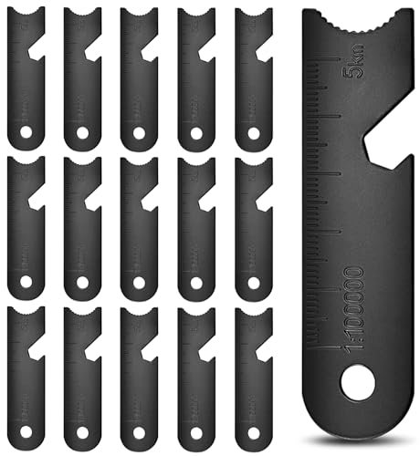 3 in 1 Black Ferro Rod Scraper 15PCS Ferro rods Magnesium Rods Striker Multifunctional Flint Scraper for Survival, Emergency, Camping