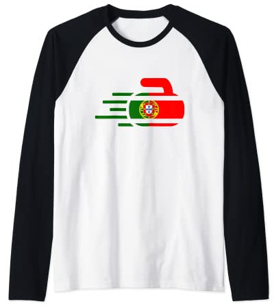 Portugal Curling Fans Trikot Portugal Curling Fans Wintersport Raglan
