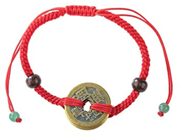 lachineuse BRACELET FENG SHUI - 6 Sapèques - Réussite et Prospérité