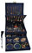GYJOYERO Schmuckkästen für Damen 3 Schichten großer Schmuck-Organizer Aufbewahrungsbox für Ohrringe Halsketten Ringe Armbänder Schmuckhalter abschließbar Schmuckkästchen (Navy blau)