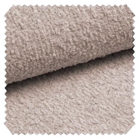novely® ABEL - Flauschiger Bouclé-Polsterstoff - Schwer Entzündbarer Möbelstoff - UV-Beständige Meterware 1lfm | Farbe: 11 Altrosa