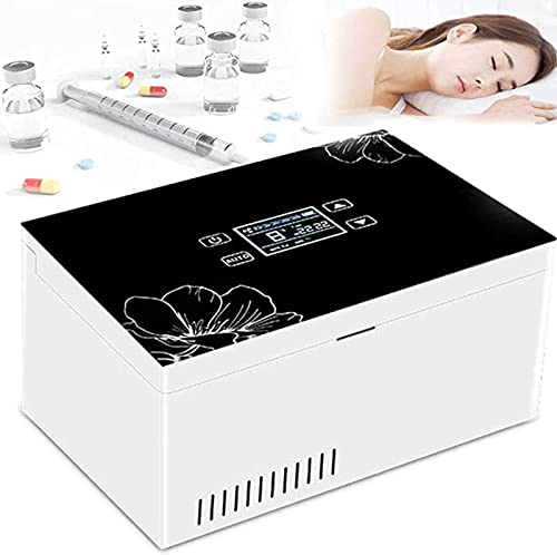LTSRLL Mini Enfriador De Insulina Portátil, Bolsa Enfriadora De Insulina, Caja Enfriadora De Medicamentos, Nevera Portátil, Recargable por USB,2batteries