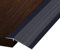 DOGOU Übergangsprofil Abdeckleisten Schwarz Übergangsstreifen Zwischen Teppich und Vinylboden, Aluminium-Türschwelle für Hartholz Teppichboden Garage, Niedrige Schwelle Weniger Als 8mm