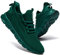 CAIQDM Herren Laufschuhe Laufschuhe Fitness Sport Freizeitschuhe Bequemes Leichtgewicht Atmungsaktiv Dunkelgrün 44 EU