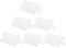 NUOBESTY 6pcs Triangle Display Stands Blank Acrylic Signs Clear Name Card Holders for Conference Name Place Card Table Number
