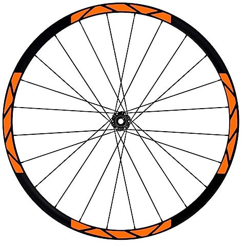 kit adesivi completo per Cerchi Bici 26'' - 27,5'' - 28-29'' Pollici Ruota Bici MTB Bike Stickers Cerchioni scegli colore MTB001 (28-29'' Pollici, 035 Arancione)
