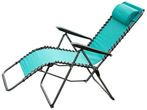 ANIFM Leichter Strand-Klapp-Chaiselongue-Stuhl, tragbar, Outdoor-Camping-Liegestuhl für draußen, Terrasse, Rasen, Deck, Pool, Sonnenbaden (Farbe: Blau, Größe: Einheitsgröße) (Farbe: Blau, Größe:
