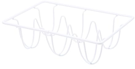 Eierablage aus Eisen 18x12x6 Cm Weiß für Küche und Restaurant | Draht Eierhalter, Platzsparende Aufbewahrung, für Kühlschrank und Esszimmer
