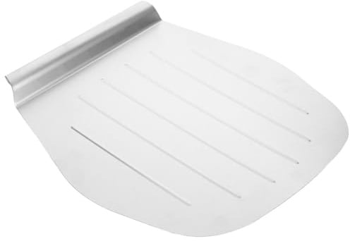 Pizza Peel Stainless Steel Metal Pizza Spatula Paddle, 11 Inch Cake Baking Tools - Cake Lifter Shovel & Tray for Baking Bread, Pie