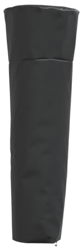 vidaXL Heizstrahler Abdeckung, Abdeckplane Wasserdicht Anti-UV, Schutzhülle Pyramidenform mit Kordelzug Reißverschluss, Schutzhaube Abdeckplane, Schwarz 420D Oxford