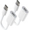 MoKo Lightning to USB C Cable Adapter 2 Pack, Lightning Female to USB C Male Adapter Connector for iPhone 15/15 Pro/15 Pro Max/15 Plus, Support 35W PD Fast Charging & Data Transfer, Not for Audio/OTG