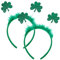 PACKOVE St. Patricks Day Kopfschmuck 2 Stück Pailletten-Kleeblatt-Stirnband Haarreifen Glitzerndes Haar-Accessoire Für Cosplay-Kostüme Grüne Irische Festival-Party-Dekoration