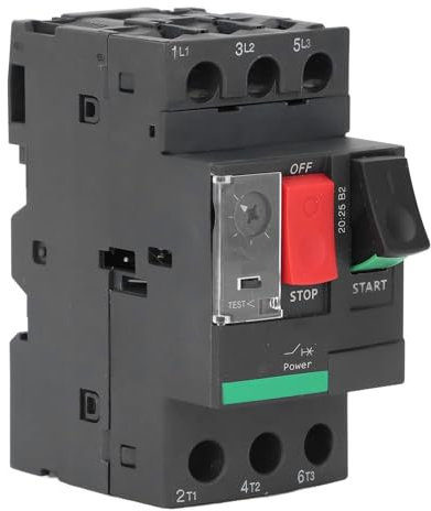 Interruttore Automatico del Motore Interruttore di Protezione del Motore con Montaggio su Guida da 35 Mm Interruttore di Tipo Magnetico Termico 4-6,3 A AC690V