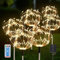 Probuk Gartendeko Solarleuchten für Außen,6 Stück 120 LED Solarlichter Pusteblume,8 Modi Feuerwerk Gartenleuchten,IP65 Wasserdicht Solar Gartenleuchte Außen Wege Rasen Balkon(Warmweiß)
