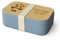 Rungassi Brotdose Brotbox Vesperdose Lunchbox Tierleben (Panda - Das gönn ich mir - Graublau)