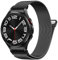 PIOWNN Magnetic Strap Compatible with Samsung Galaxy Watch 7 6 5 4 Strap 40mm 44mm, One-Click Connector Metal Mesh Loop Band for Galaxy Watch 6 Classic 47mm 43mm/Watch 4 Classic/Watch 5 Pro/FE, Black