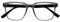 OPULIZE LEO Lesebrille - Großes Rechteckiges Gestell - Grau - Schwarze Bügel - Herren Damen - Federscharniere - R55-7 - +2.50