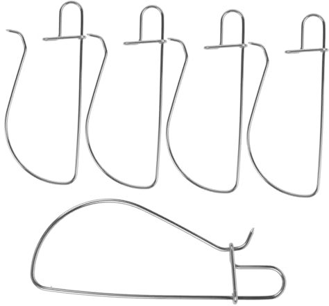 CORHAD Fischschnalle Aus Edelstahl – 5 Stück Wirbel Zum Meeresangeln Köder Angelhaken Ohne Widerhaken Rollwirbel Druckknöpfe