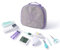 Trousse de soin bebe + thermomètres accessoire + mouche bebe seringue nasale bebe + thermometre interieur + thermometre bain bébés + lime ponceuse ongle + trousse de toilette bebe coffret naissance