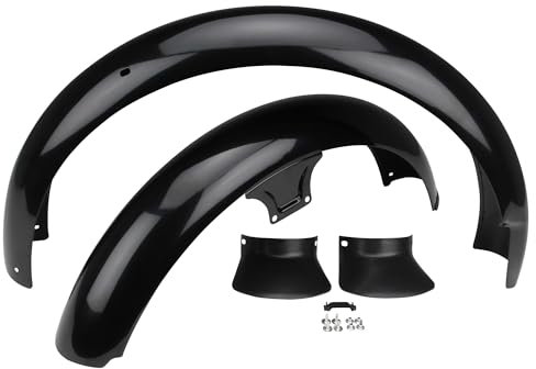 Schutzbleche hinten/vorne schwarz + 2x Schmutzfänger + Bowdenzughalter SET kompatibel mit Simson S51 S50