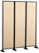 Freistehender Sichtschutz-Raumteiler, faltbar, Trennwand für Raumtrennung, tragbar und hoch, 12,7 cm, 1,8 m (3 Paneele, Größe: 130 cm)