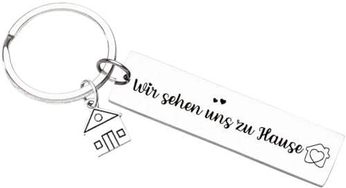 Tecreo Neues Zuhause Schlüsselanhänger Neues Zuhause Geschenk für Mann Frau Geschenk für Neues Zuhause