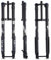 Fourche Inversée À Suspension De Vélo De Montagne 26 27.5 29 Universelle Fourche À Air VTT Voyage 160mm DH Double Épaule Fourche Avant Verrouillage Manuel 15*110mm Boost Réglage Du Rebond(Straight)