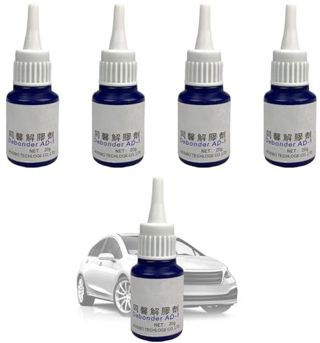 Super Glue Remover,Removes Hardened Glue From All Surfaces,Glue Off Adhesive Remover,Safely Removes Stickers,Multipurpose Gel Glue Remover(5 Bottle*20g)