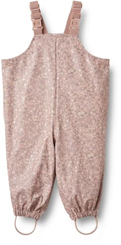 Wheat Regenwear Charlo Regenhose Mädchen GRS recycelt Wasserdicht Winddicht, Powder Flower Meadow, 92/2y
