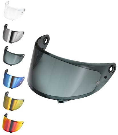 EvoParts Visiera compatibile Hjc RPHA 1 (no rpha 10-11 -12) HJ-35 pinlock ready (Nero 80%)