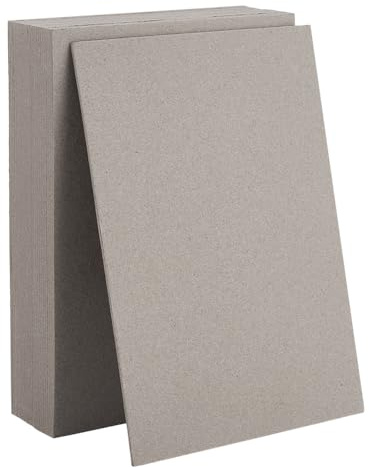 PH PandaHall 30PCS 7x5 inch Chipboard Sheets 1.5 mm 59 PT Book Board for Binding Crafts Gray Book Boards Back Support Board Supplies for Bookbinding Kits DIY Projects Christmas Halloween Decoration